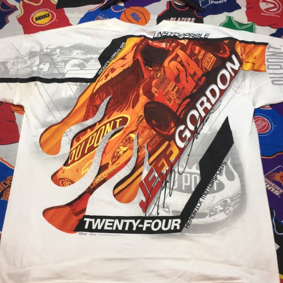 Vintage NASCAR Jeff Gordon AOP Shirt NWT! - Picture 2 of 3